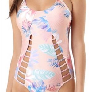 Sexy Tropical One Piece Swim Suit